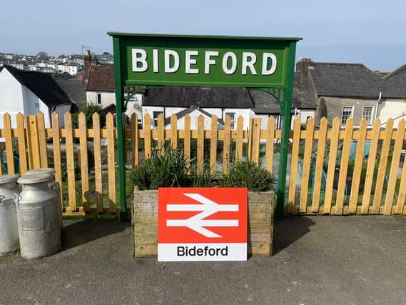 Bideford station is preserved and ready. Credit: Tim Steer
