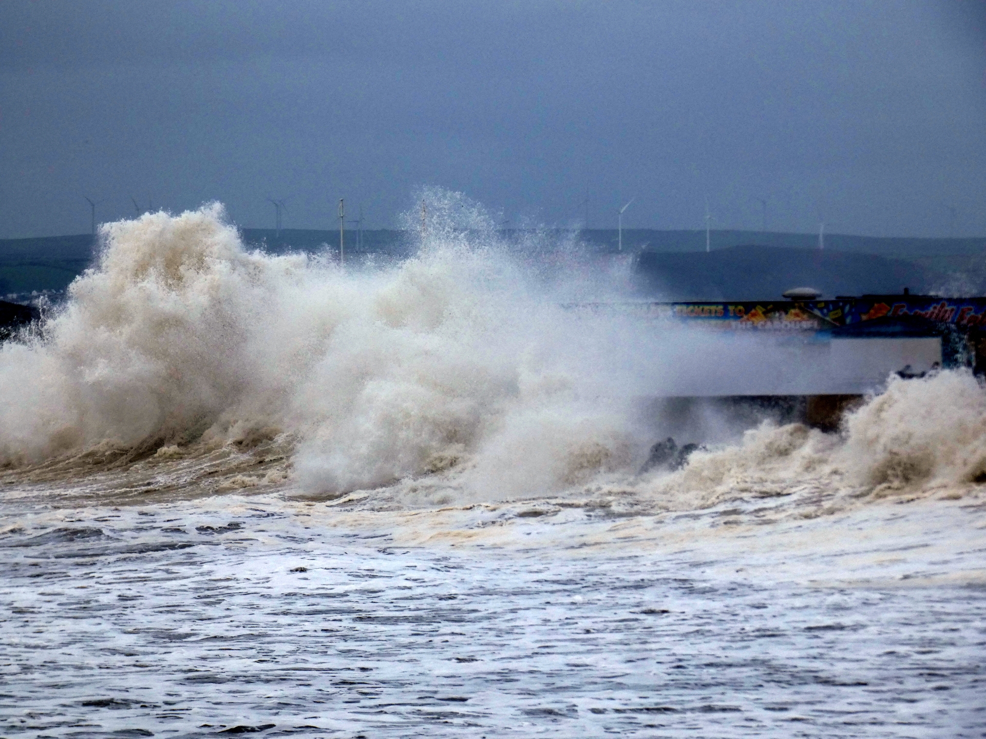 Storm Kathleen does her worst at Westward Ho! on Saturday: Credit: Graham Hobbs