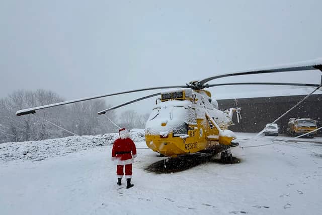 Don’t miss Santa when he flies by helicopter over North Devon tomorrow!