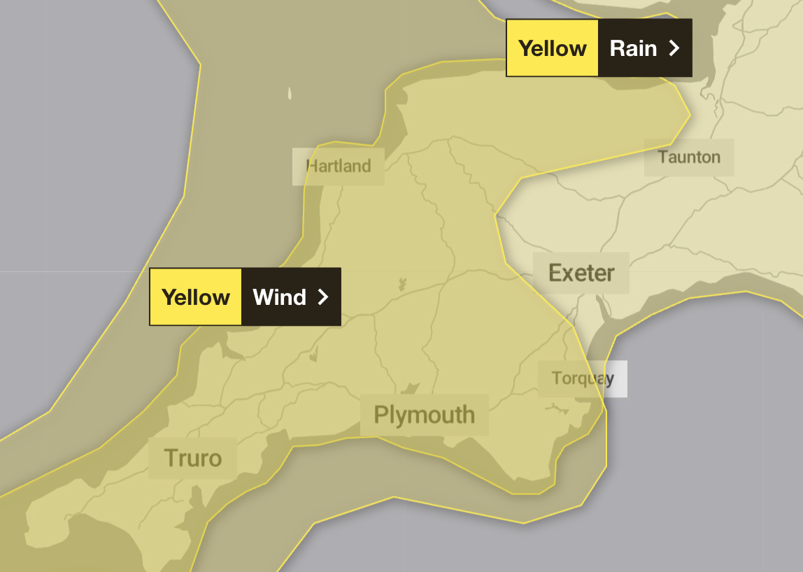 ALERT: Devon braced for Storm Bram with strong winds and overnight ...