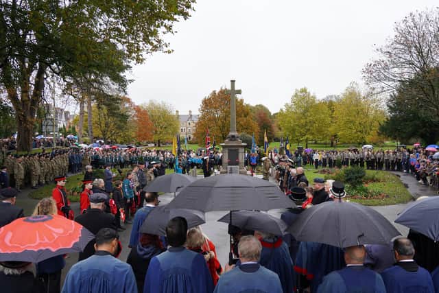 In Barnstaple, the town council’s annual Remembrance event sees everyone in the town invited to gather at the war memorial in Rock Park from 10.30am, preceded by a parade.