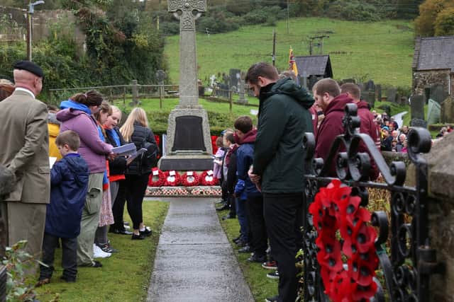 In Combe Martin, the well-attended Remembrance Parade will set off from the coach park by the Pack O’ Cards at 9.55am and head to the parish church for a service at 10.15am.
