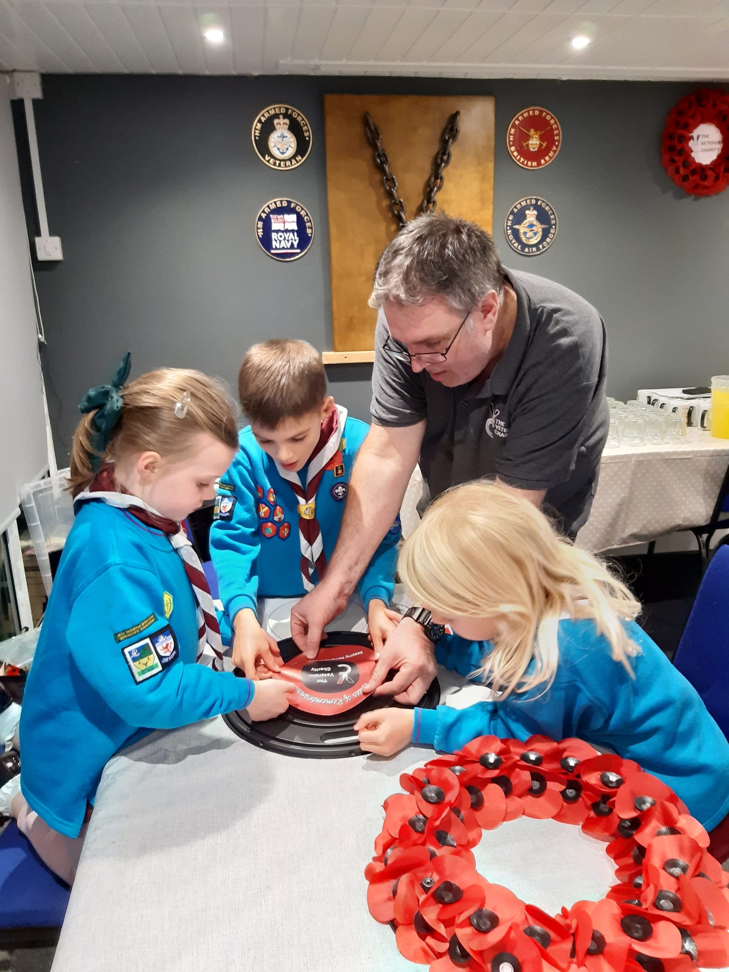 North Devon Beavers learn about Remembrance from charity visit