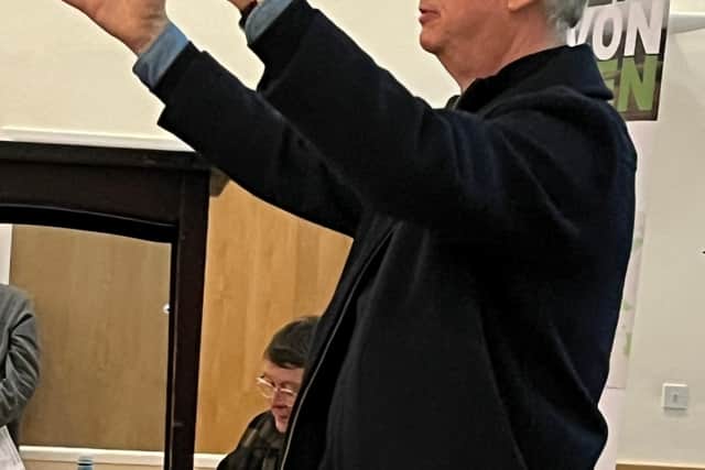 He said they had to “hit the right buttons” to make sure their objections counted and urged everyone to write individuals letters expressing their views.