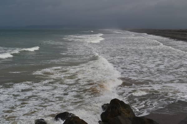 Stormy waves at Westward Ho! © Copyright David Martin