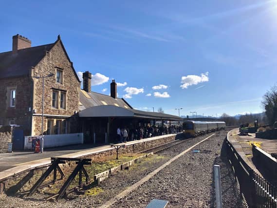 Barnstaple station. © Copyright Robert Eva