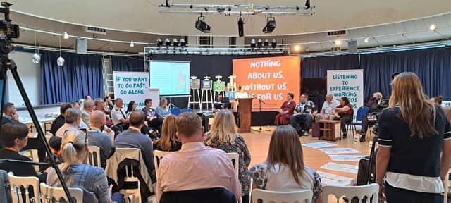 Poverty Truth Commission\'s launch event at Ilfracombe's Landmark Theatre. Image courtesy: Jevon Whitby