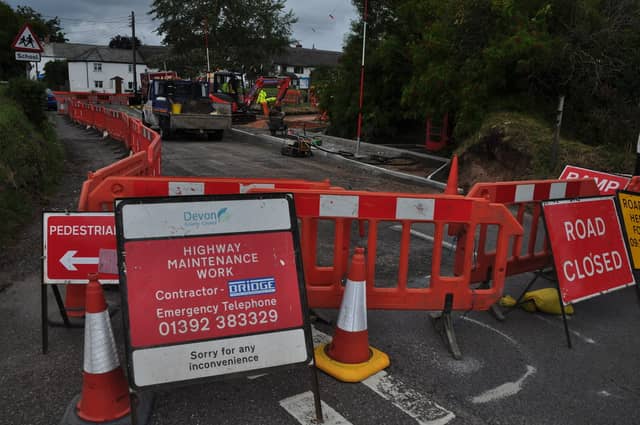 Roadworks in Devon. Credit: Lewis Clarke