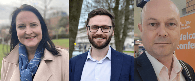 The candidates (left to right) Alison Hernandez, Daniel John Steel and Steve Lodge (Images: Choose My PCC)