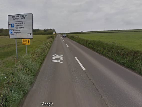 The A361 between Barnstaple and Ilfracombe has been awarded £5m for upgrades. Credit: Google Street View