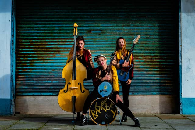 Join banjopunk trio Baskery at Junction 27 in Barnstaple on March 15. Credit: Baskery