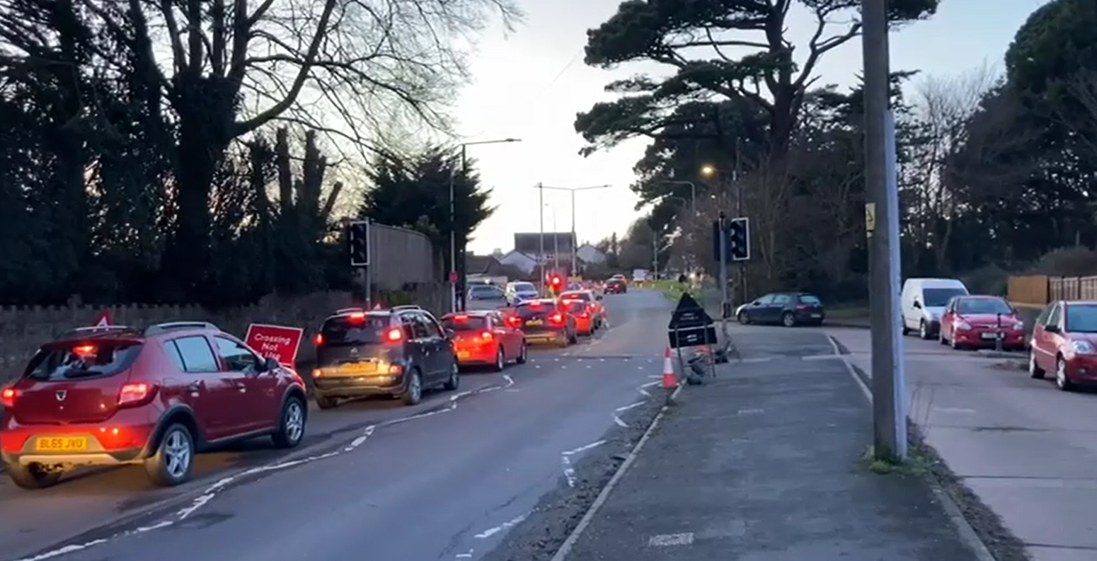 Cedars roundabout traffic – Selaine Saxby says she has been trying to raise awareness about the issue. Credit: Selaine Saxby