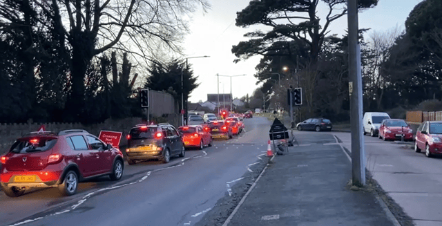 Cedars roundabout traffic – Selaine Saxby says she has been trying to raise awareness about the issue. Credit: Selaine Saxby