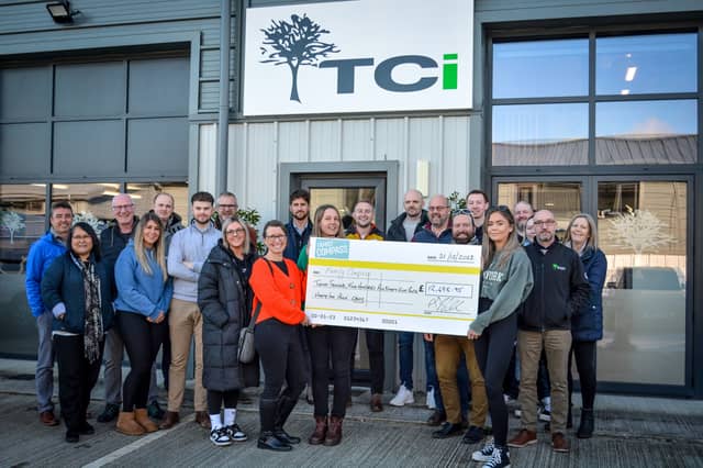 The construction company has raised over £12,000 for Barnstaple charity, Family Compass