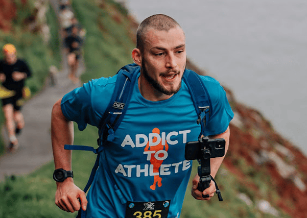 Connor Shannon, 29, is the founder of the charitable association, Addicts to Athletes.
