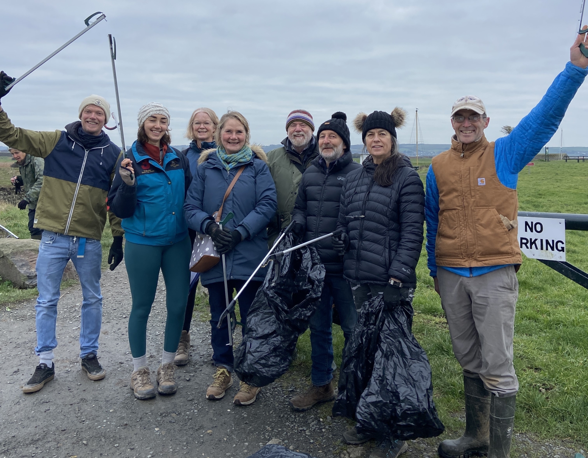Volunteers taking part in a previous clean up at Velator in Braunton. Credit: PFND