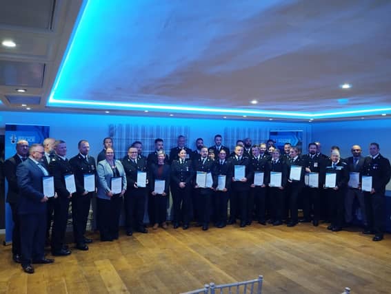 Award winners at the North & West Devon Police Awards 2023