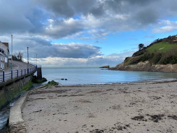 Combe Martin Beach seen bad bathing water ratings in the past due to slurry pollution, among other things. Credit: Viral PR
