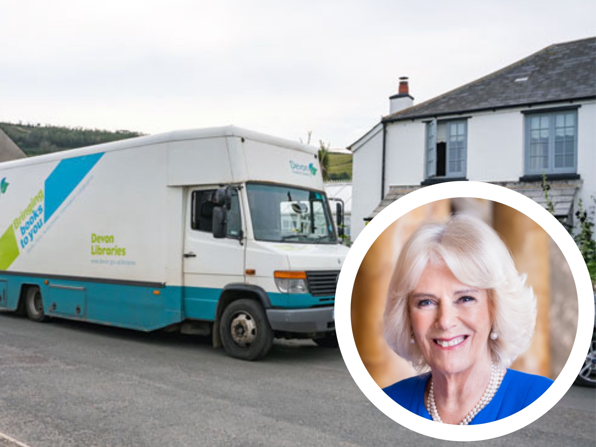 The campaign to save Devon's Mobile Library servcie has received well wishes from Queen Camilla. Credit: Libraries Unlimited/Hugo Burnand