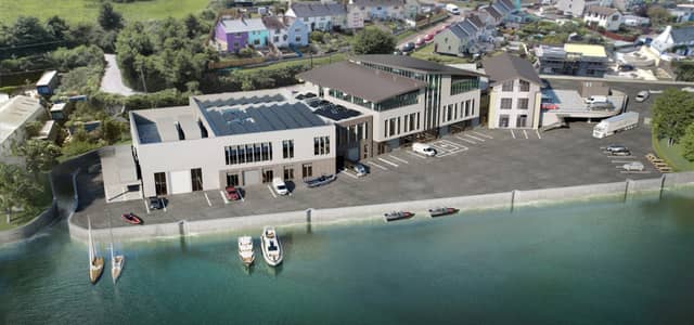 A graphic showing how the new Appledore Maritime Centre might look. Credit: TDC