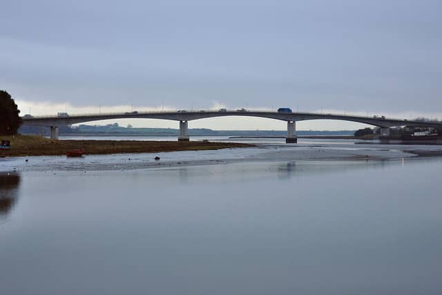 Barnstaple'sTaw Bridge is reported as closed and the town 'gridlocked' this evening.