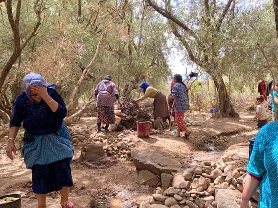 Villagers in Morocco trying to cope with the aftermath of the massive earthquake that killed 3,000 people