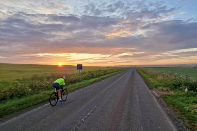 She said the toughest parts of the challenge included entering Cornwall on the way back, in dark rainy conditions and cycling 230 miles into a headwind up a great many hills.