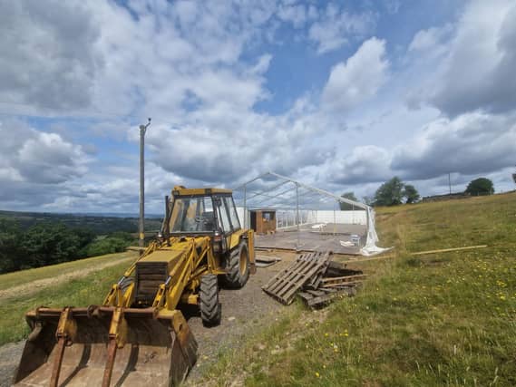 If farm machinery hits a power line, farmers are urged to stay in the cab if it’s safe to do so - Credit: NG