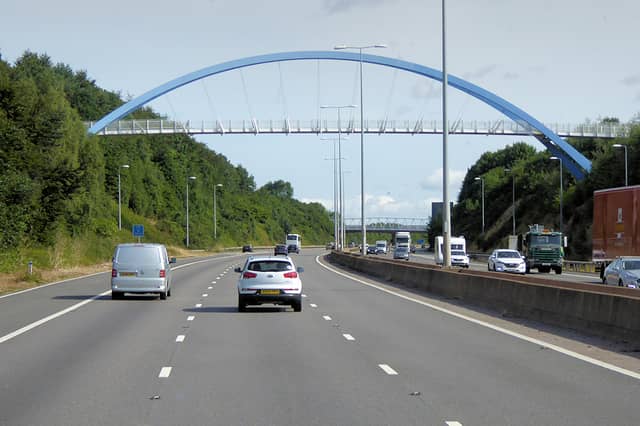 Bridge over the M5 at Monkerton. Credit: David Dixon