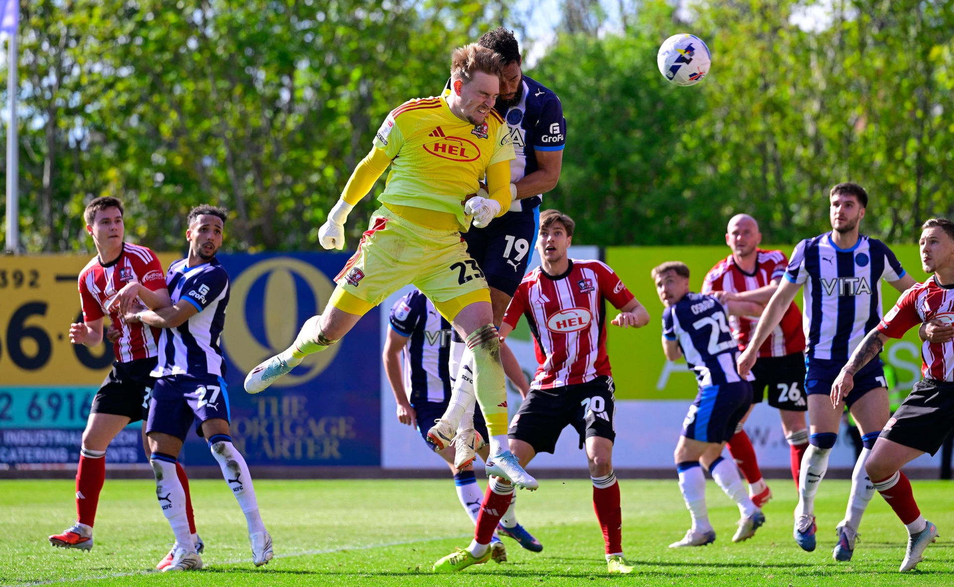 Incredible scenes at Exeter City with late equaliser from the goalkeeper