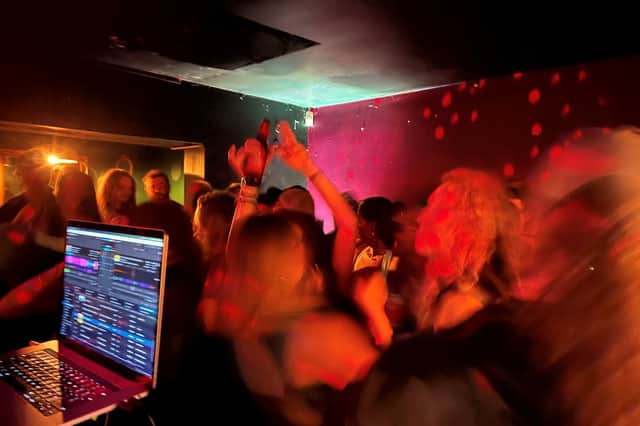 People turned out in force for the Braunton Beats Festival gigs, including this one by the Big Beats collective at Olive or Twist Cocktail Bar.