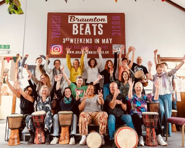 The Braunton Beats Festival has been hailed a huge success, with a wide range of performances and workshops, such as the Djembe Devon Drumming workshop hosted by South St Church. 