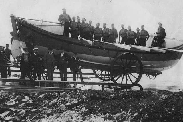 The Jane Hannah Macdonald III at her launch in Appledore.