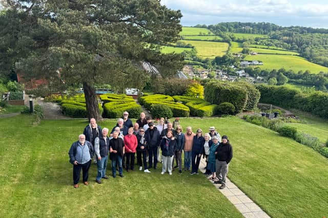 The Torrington and Roscoff twinning group gathered for their farewell meeting in a New Street garden overlooking the Torridge Valley following a successful visit by the Bretons to North Devon.