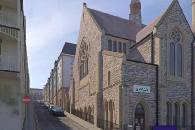 Where the Ilfracombe Premier Inn would have stood if the plans had not been cancelled and the site put on the market.