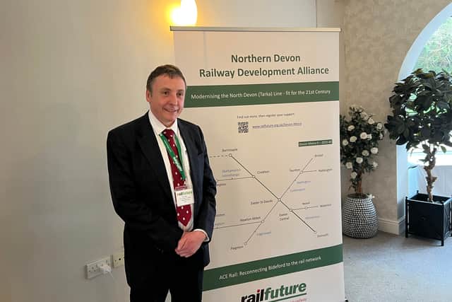 Tim Steer, part of the Railfuture group, representing Devon & Cornwall
