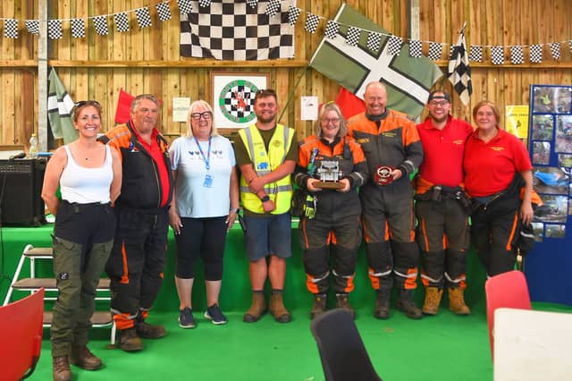 The Westcountry Rescue team receiving the Spirit of the Event award. The Mike Bray Memorial Tournament