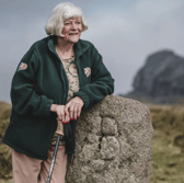 Ann Widdecombe with her beloved moorland in the background
