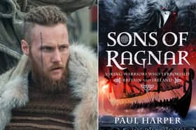 Paul Harper’s new book Sons of Ragnar showcases research by Appledore’s Nick Arnold, which puts forward a new North Devon site for the famous Battle of Cynuit where Ubbe Ragnarsson was killed – portrayed here in the TV series Vikings by Jordan Patrick Smith. Credit: MGM/the History Channel/Paul Harper