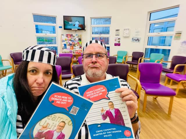 Justin is a trustee for ChemoHero and also took part in the North Devon Hospice Jail Break event.