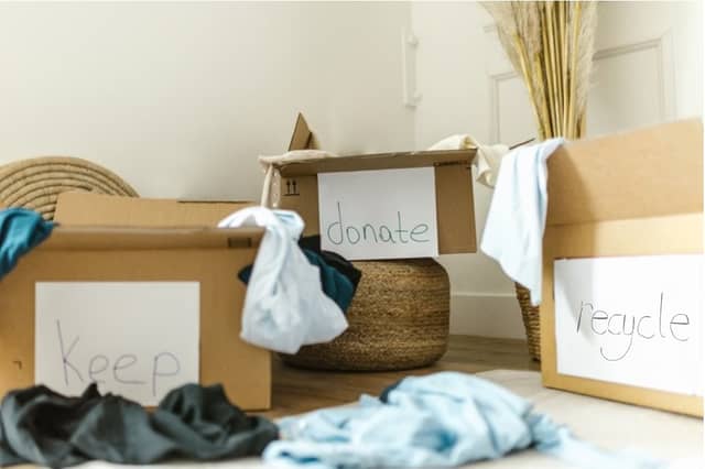 Why not take advantage of the season change to sort, repurpose, donate or recycle unwanted clothing or textiles?
