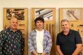 The newly-announced management team at Turnstyle Designs: (from left) Wayne Dymond, commercial managing director, Oscar Roberts, creative director and chairman, and Karl Smith, operations managing director 