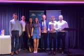 Some of the SEA Barnstaple team at the North Devon Manufacturing Awards, Pictured are Oliver Smith, Chris Standen, Chloe Condliffe, Maisie Boyne, Paul Parsons, award winner Liam Smith and Jamie Bright.