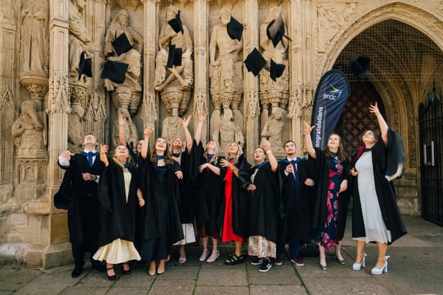 The graduates balanced their studies alongside work and family commitments