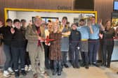 The Bideford McDonald’s team were joined on reopening day by the Mayor of Bideford, Councillor Peter Lawrence and the Mayoress of Bideford, Lynda Lawrence. Credit: McDonald’s