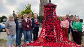 Remembrance Chittlehampton poppy installation NEW