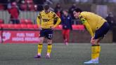 Torquay United players dejected after losing 4-2 in the National League South match at Eastbourne Borough Photo Alan Stanford/PPAUK