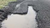 Pothole on the B3232 credit Ed Tyldesley