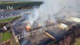 WATCH: Dramatic drone footage shows fire at &pound;10.7m Okehampton school