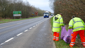 Waste and Recycling team lead successful link road litter pick